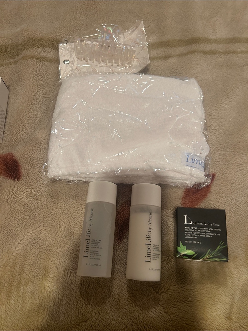 LimeLife by Alcone Skincare Set with White Towel